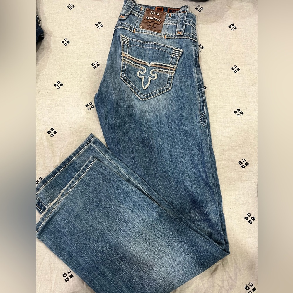 Rock revival straight jeans size 30/30